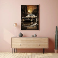 Classic Muscle in the City Poster PosterGoat