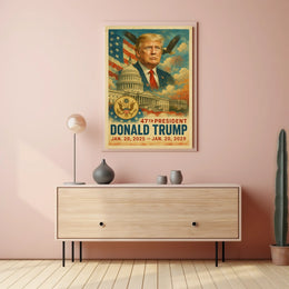 Donald Trump Visionary Change Pop Art Patriotic Poster