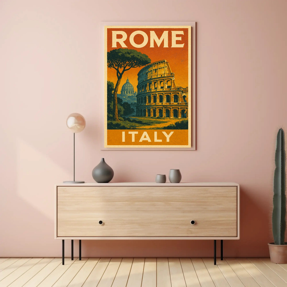 Rome, Italy Travel Poster