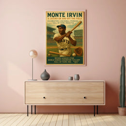 Monte Irvin A Baseball Legend Poster