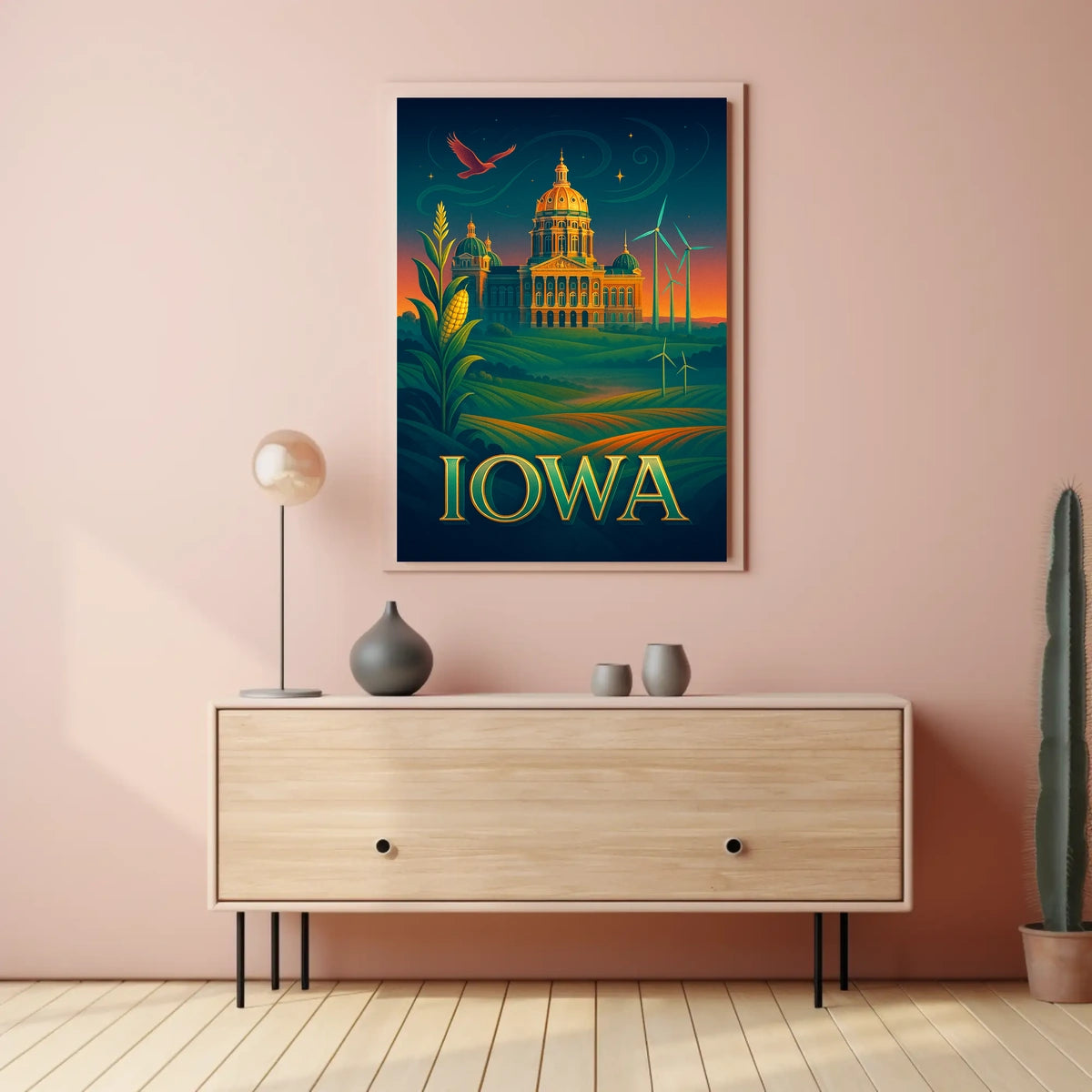 Iowa A Land of Heritage and Innovation Poster