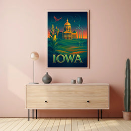 Iowa A Land of Heritage and Innovation Poster