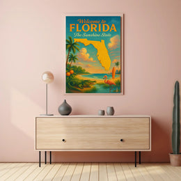 Welcome to Florida The Sunshine State Poster PosterGoat