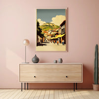 Scenic Village Street Poster