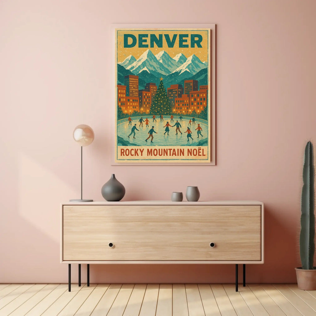 Denver Rocky Mountain Noël Poster