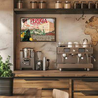 Vintage Perugia Palace Hôtel Poster PosterGoat