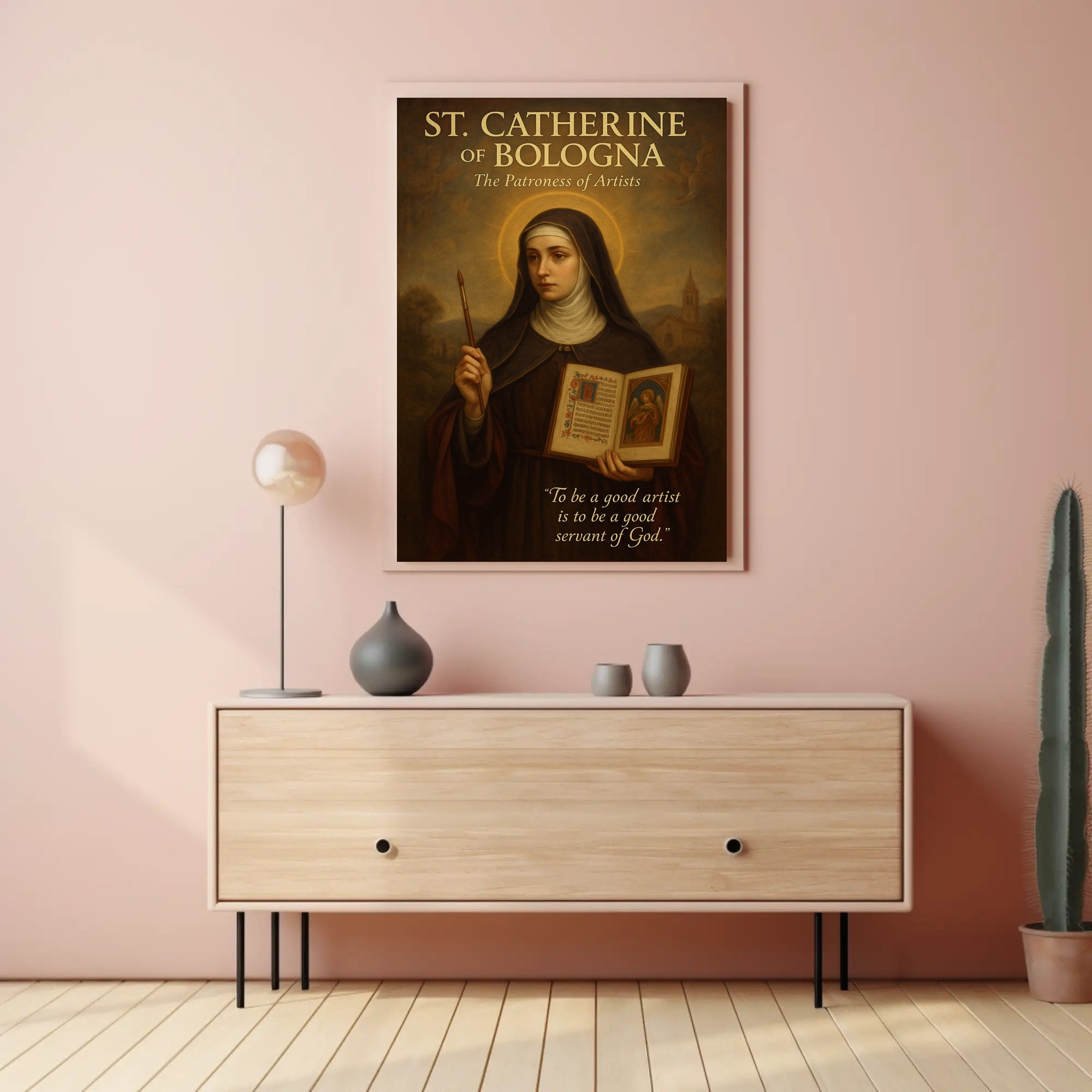 St. Catherine Of Bologna The Patroness Poster