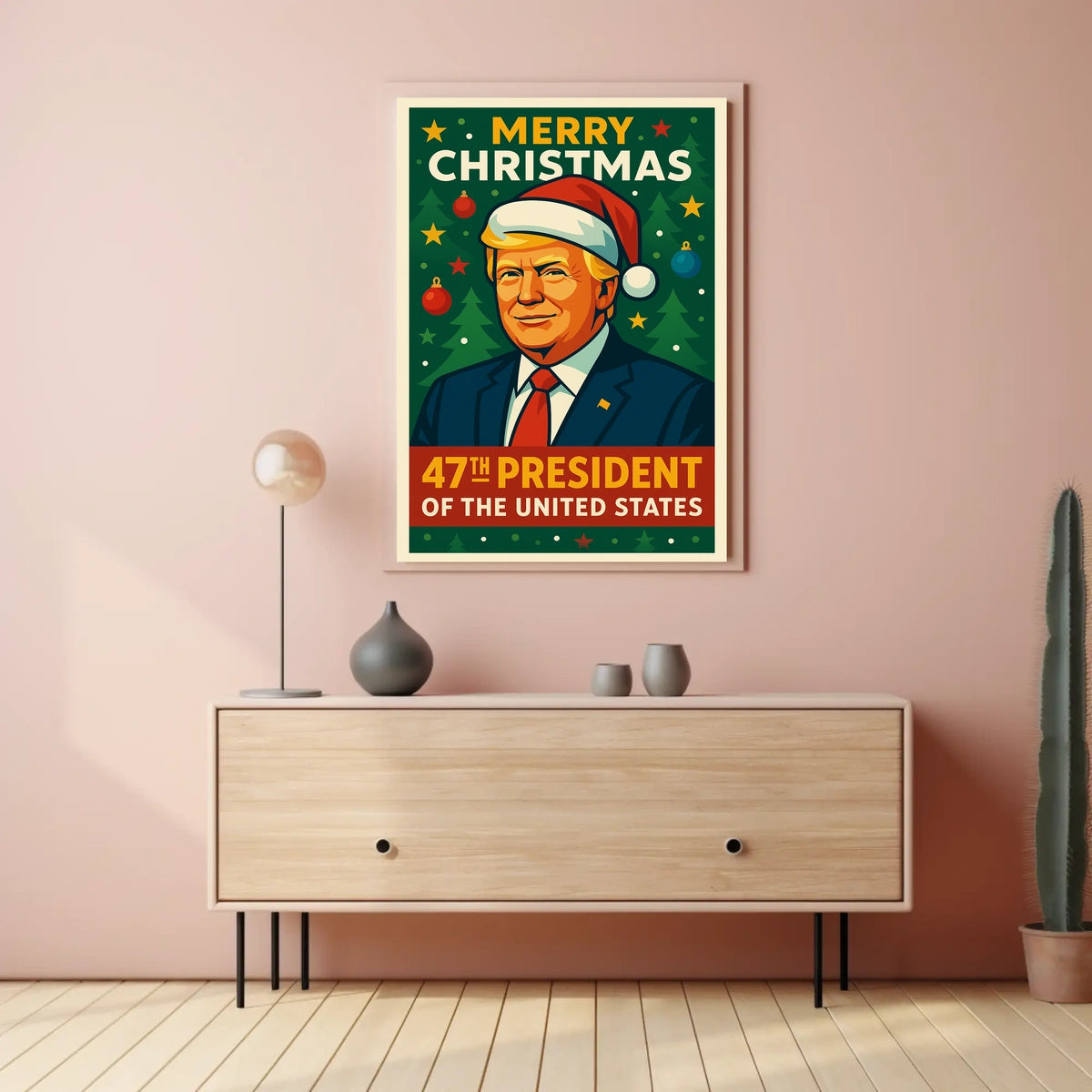 Merry Christmas 47Th President Poster