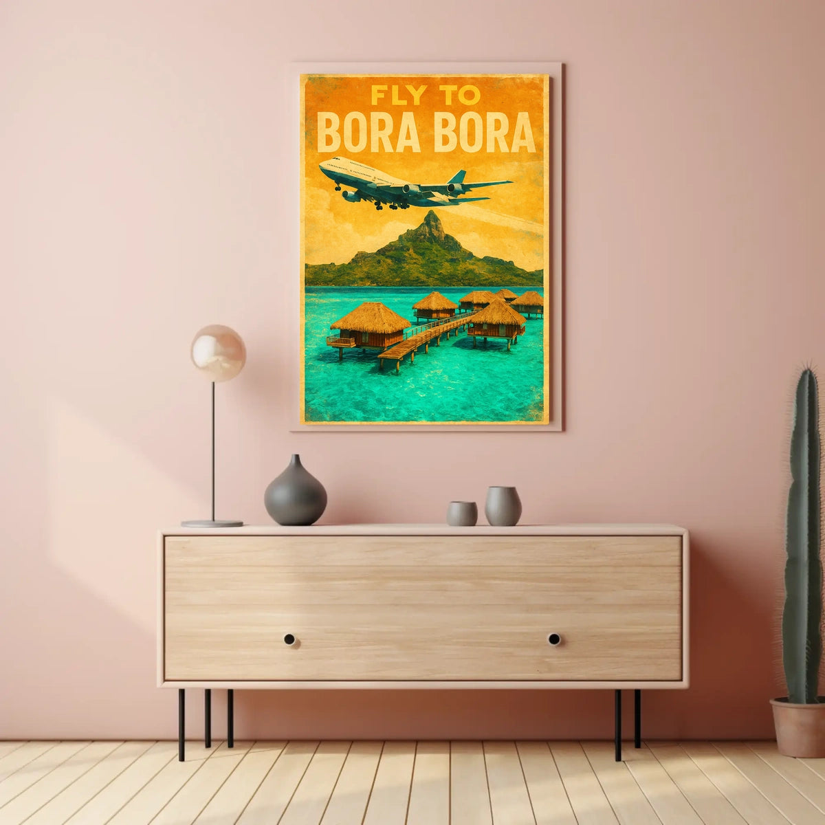 Fly To Bora Bora Poster