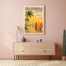 California by Air Poster