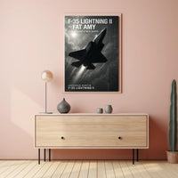 F-35 Lightning II Jet Stealth Aviation Poster