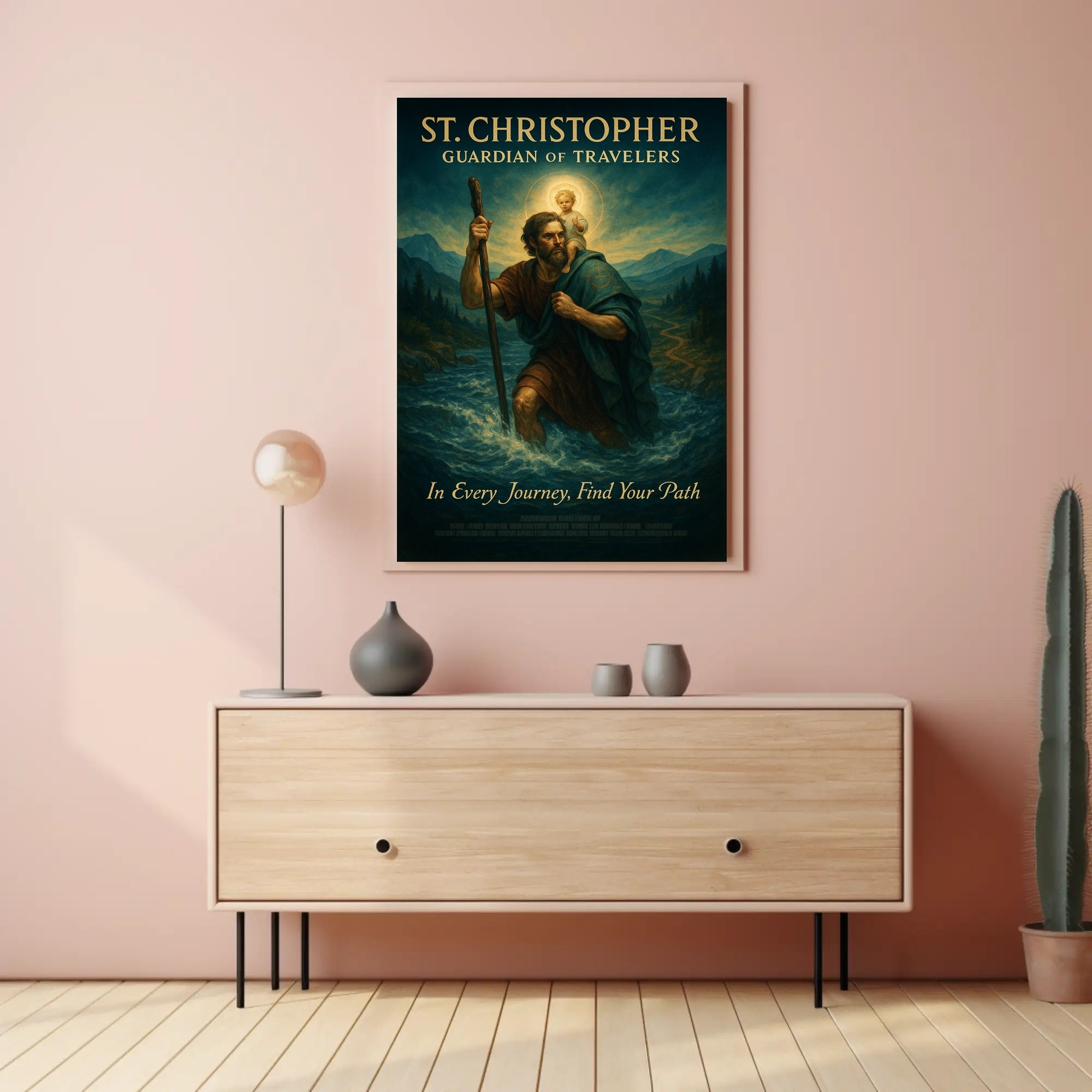 St. Christopher Guardian Of Travelers Poster