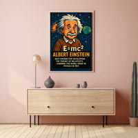 Einstein Relativity Vintage Science Poster