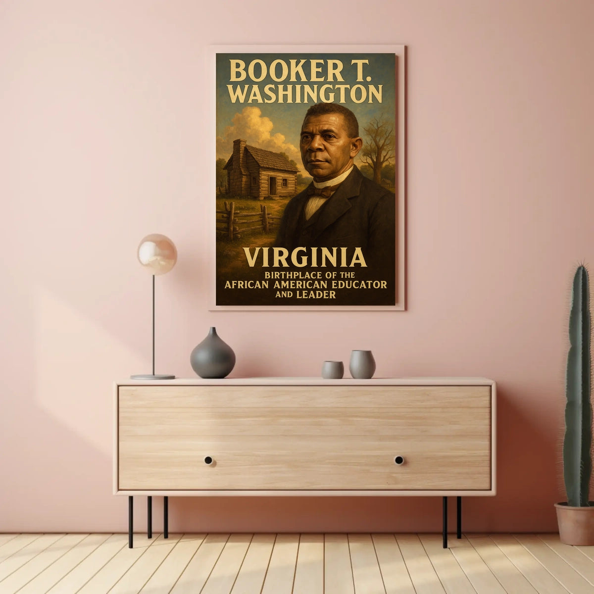 Booker T. Washington Educator And Poster