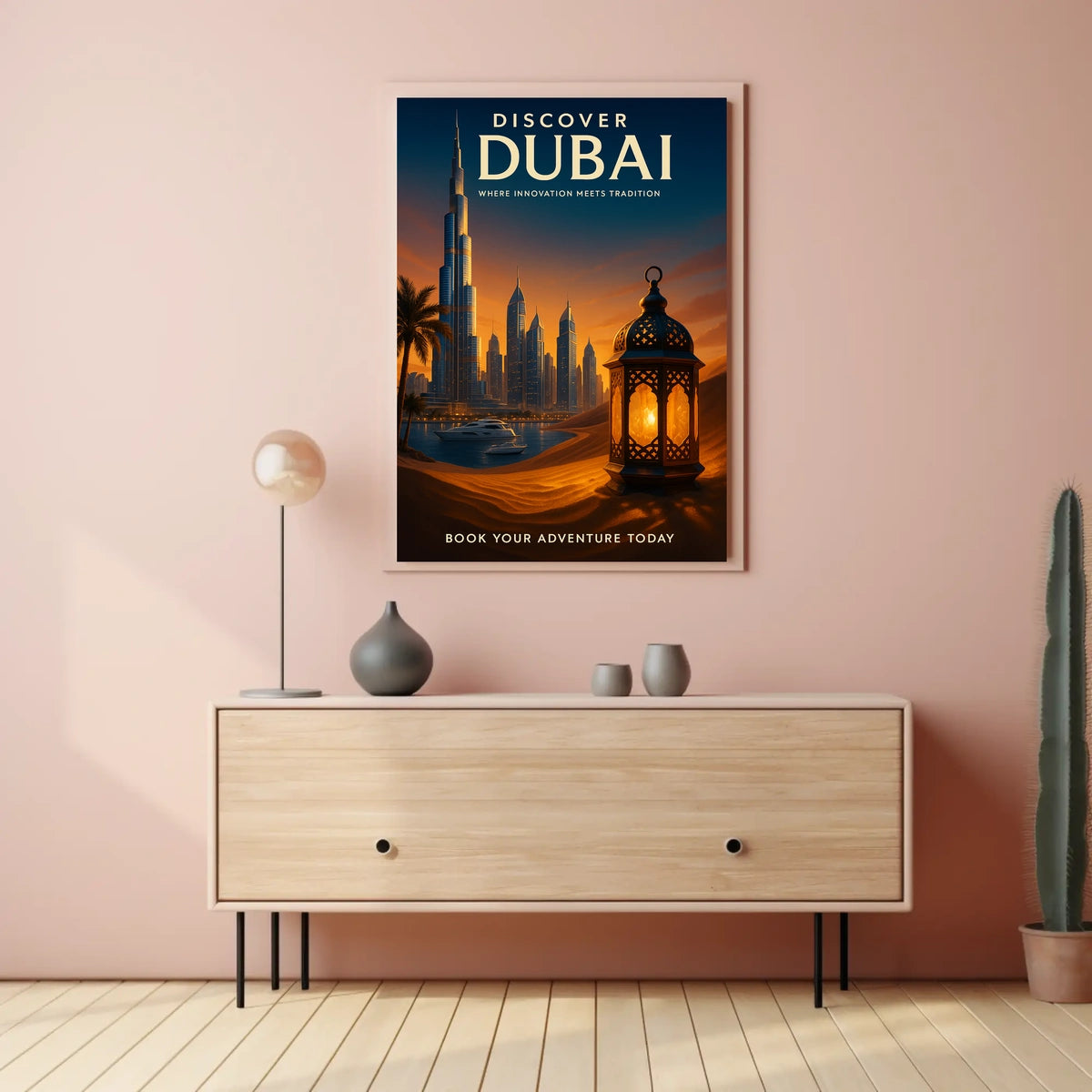 Discover Dubai A Fusion of Innovation and Tradition Description Poster