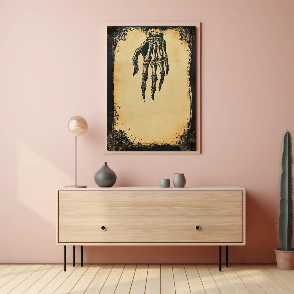 The Grim Reach Artistic Skeleton Poster
