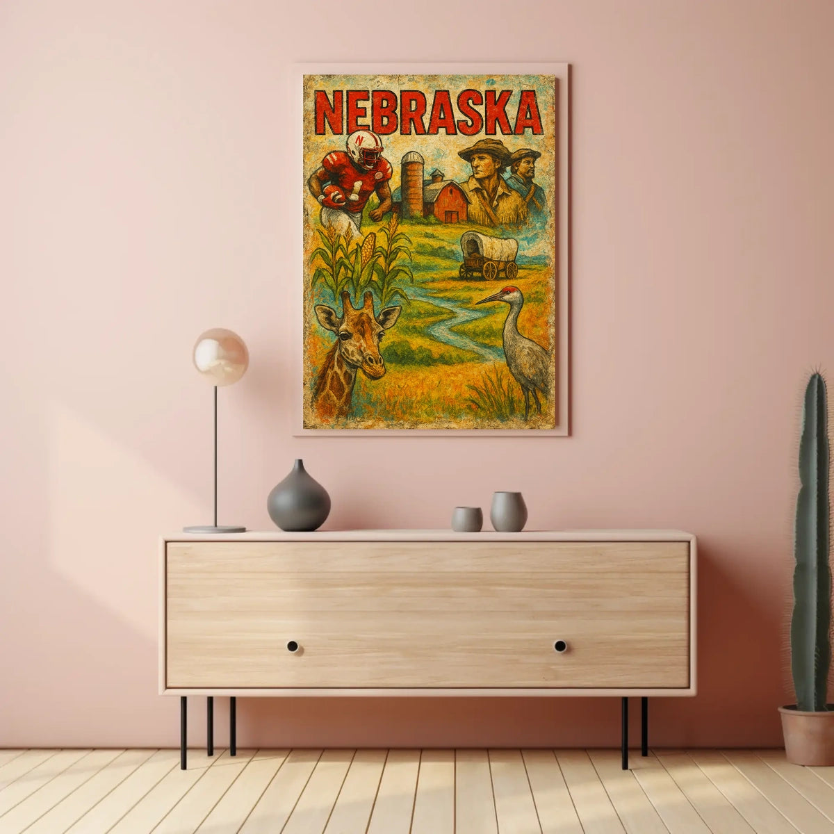 Nebraska A Journey Through Heritage Poster