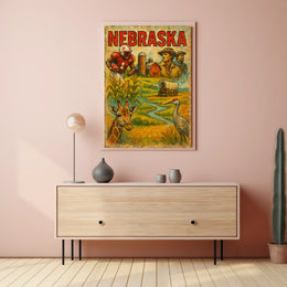 Nebraska A Journey Through Heritage Poster
