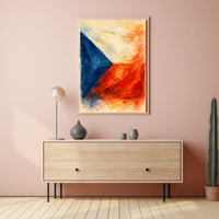 Abstract National Colors Abstract Poster