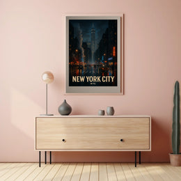 New York City Nightscape Poster
