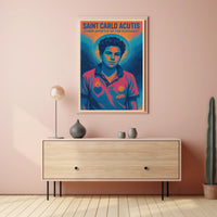 Saint Carlo Acutis Cyber Apostle of the Eucharist Poster