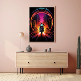 Neon Journey Poster