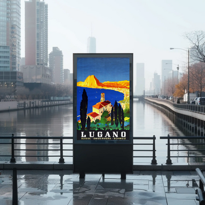 Lugano - Swiss Riviera Poster