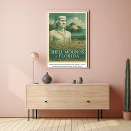 Shell Mounds Of Florida Poster