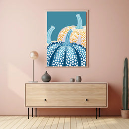 Abstract City Skyline Silhouette Art Poster