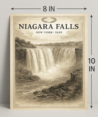 Niagara Falls New York 1850 Poster PosterGoat