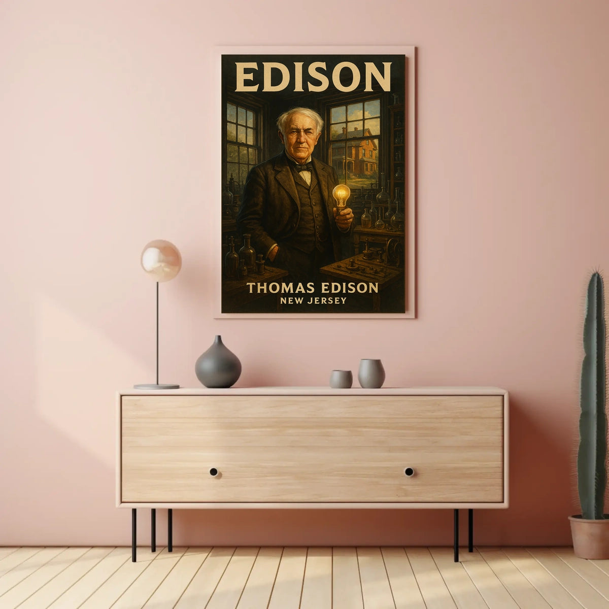Thomas Edison The Inventor From New Poster