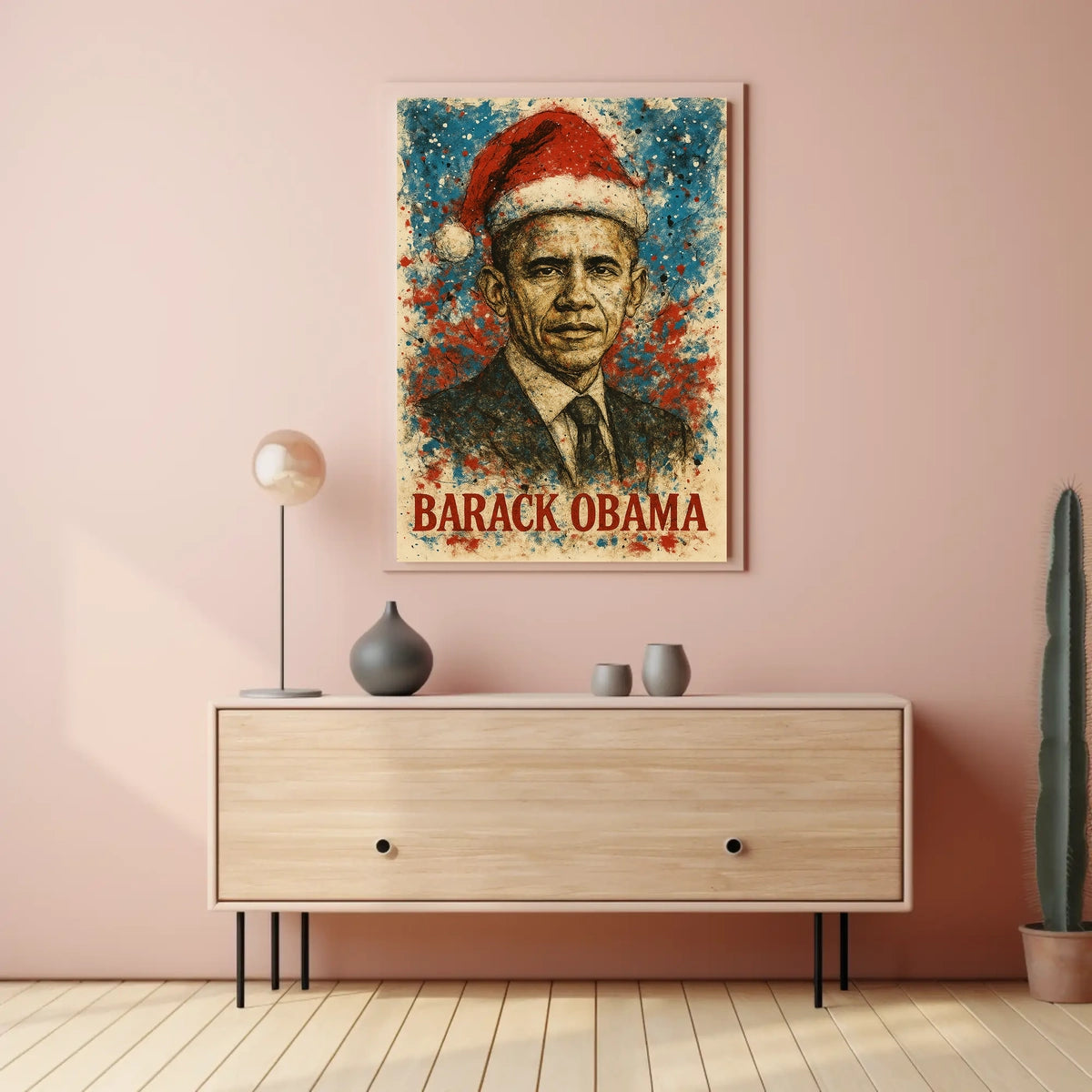Barack Obama 44th President of the United States Christmas SeriesPoster