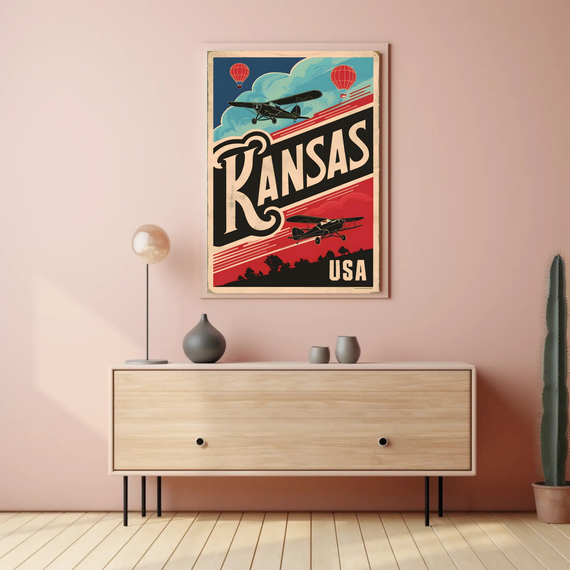 Vintage Kansas Travel Poster