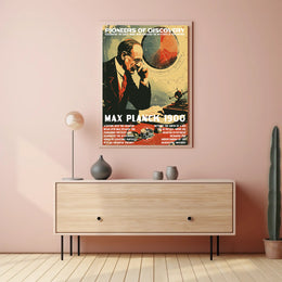 Max Planck Quantum Theory Educational or Infographic Poster
