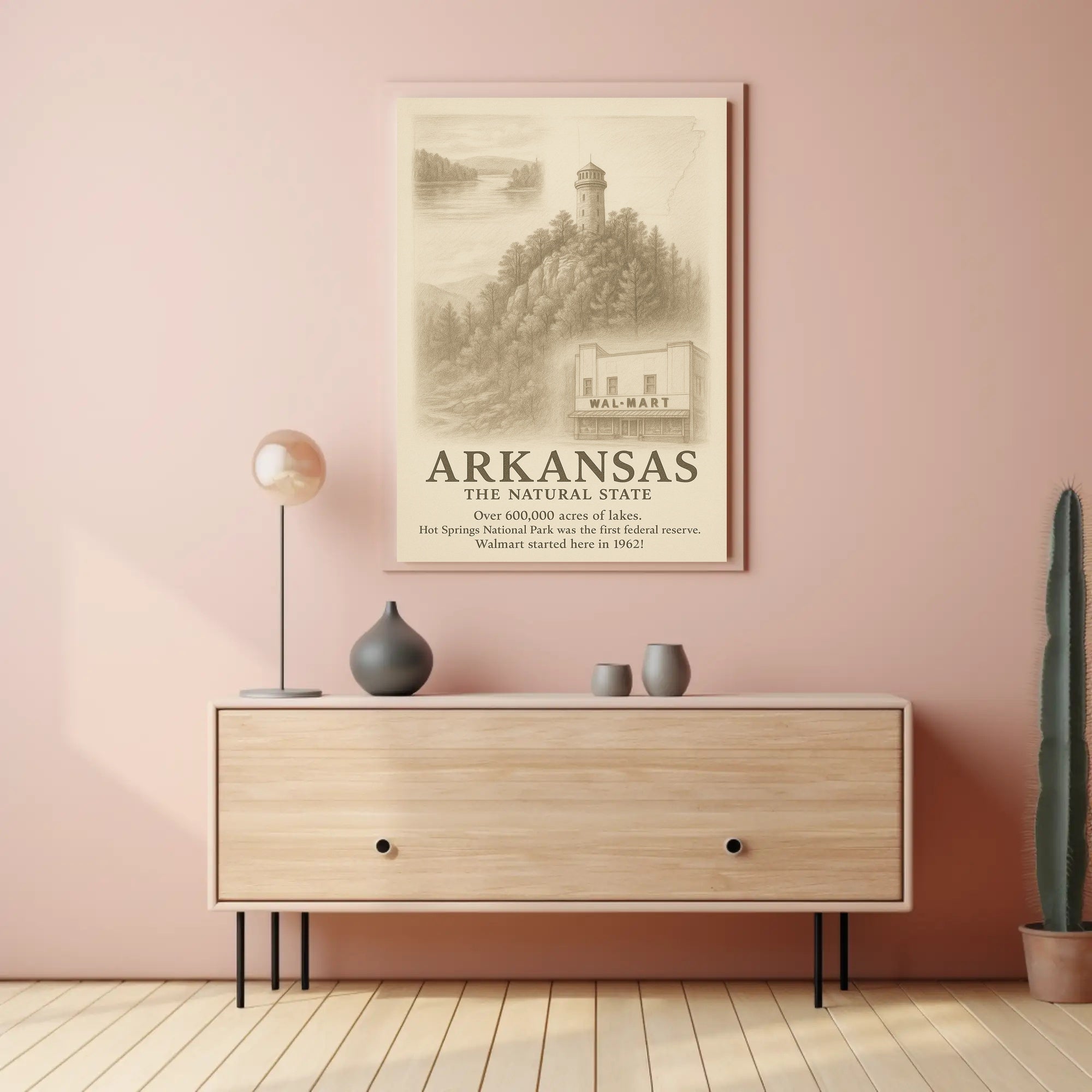 Arkansas The Natural State Poster
