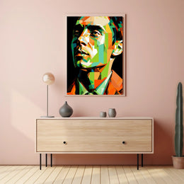 Geometric Portrait Poster PosterGoat