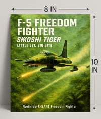 F-5 Freedom Fighter Skoshi Tiger Poster PosterGoat
