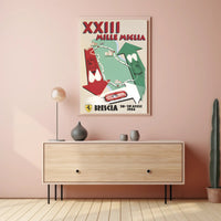 XXIII Mille Miglia Race Poster