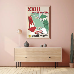 XXIII Mille Miglia Race Poster