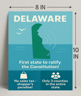 Delaware Shoppers Paradise Wall Art Print PosterGoat