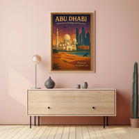 Abu Dhabi Harmony in Architectural Cityscape Urban or Cityscape Poster