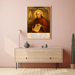Saint Anselm Patron of Philosophers and Theologians Poster PosterGoat
