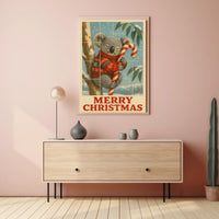 Merry Christmas Koala Poster