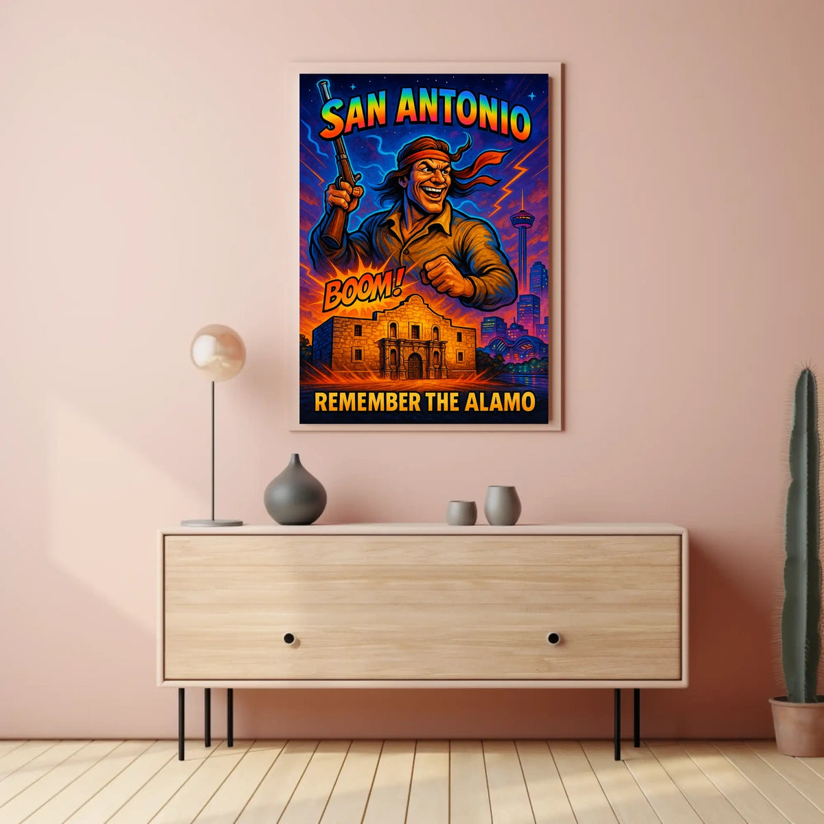 Remember the Alamo San Antonio Tribute Poster