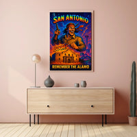 Remember the Alamo San Antonio Tribute Poster