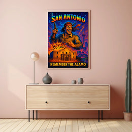 Remember the Alamo San Antonio Tribute Poster