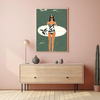 Surf Chic Poster Modern Beach Wall Art Print