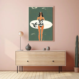 Surf Chic Poster Modern Beach Wall Art Print