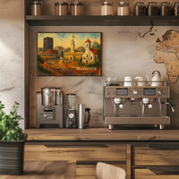Monrovia, Liberia Cityscape Art Poster