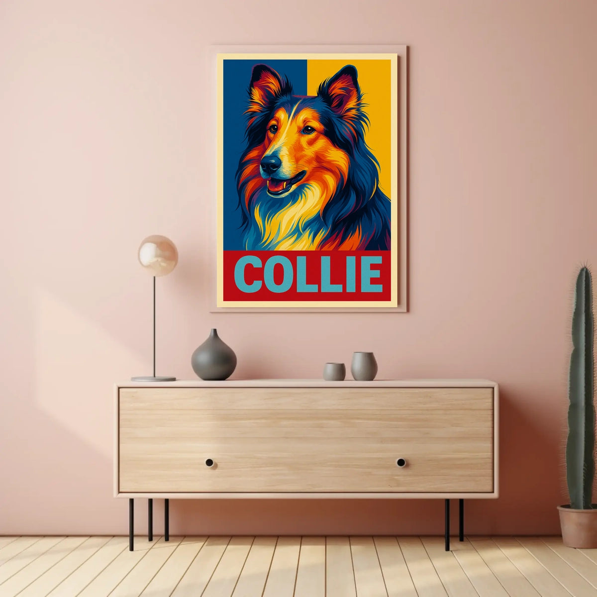 Collie Portrait Poster